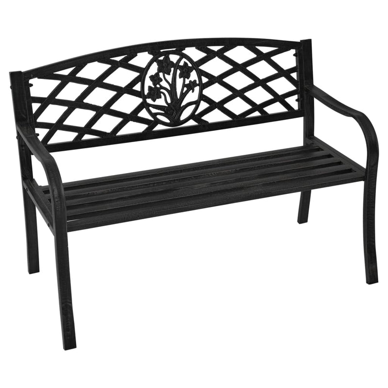 Lesli Living Bench St. James 114x59.5x80 cm Metal Black