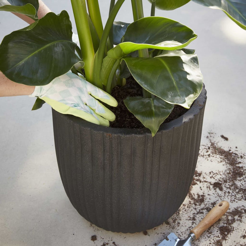 Capi Egg Planter Urban Tube 35x34 cm Black KBLT932