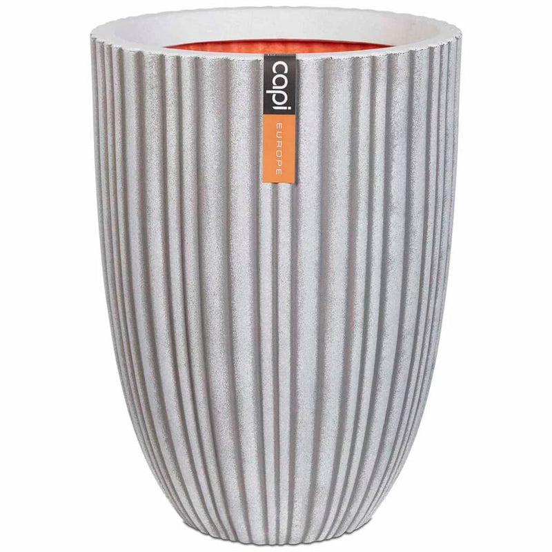 Capi Vase Urban Tube Elegant Low 34x46 cm Ivory PKIVT782