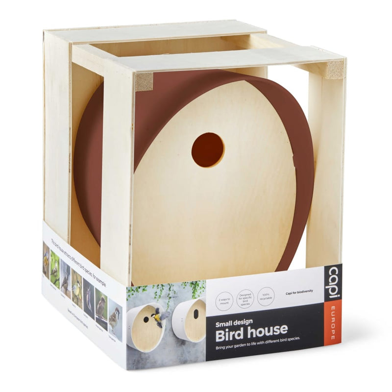 Capi Bird House Oval 1 24x19x23 cm Brown