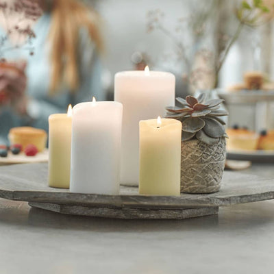 Bolsius Pillar Candles 8 pcs 150x78 mm White