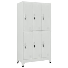 vidaXL Locker Cabinet | Grey | High-quality steel | Large | Locker Cabinet 1