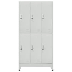 vidaXL Locker Cabinet | Grey | High-quality steel | Large | Locker Cabinet 2