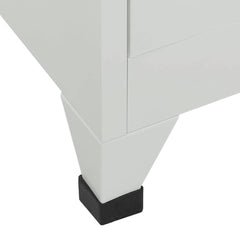 vidaXL Locker Cabinet | Grey | High-quality steel | Large | Locker Cabinet 6