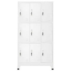 vidaXL Locker Cabinet | Grey | Steel | 90x45x180 cm | Locker Cabinet 2