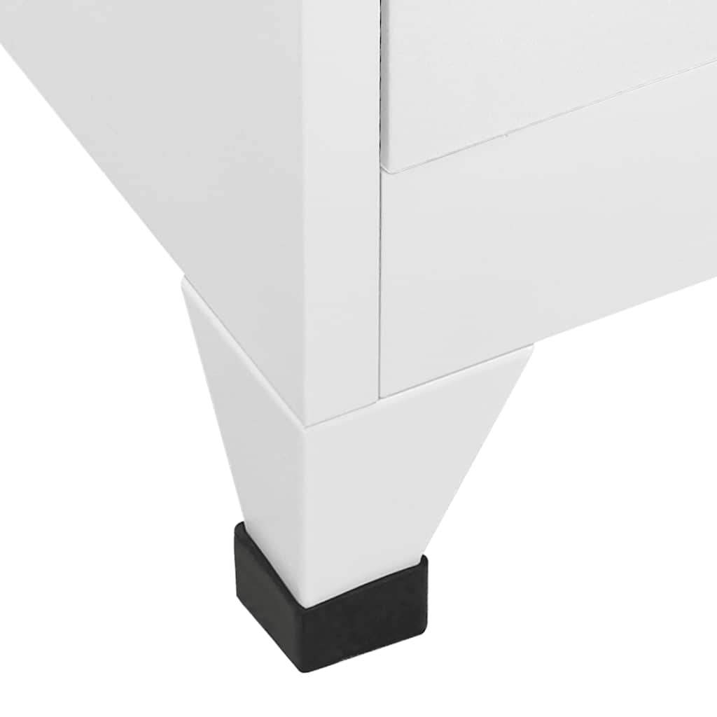 vidaXL Locker Cabinet | Grey | Steel | 90x45x180 cm | Locker Cabinet 6