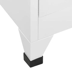 vidaXL Locker Cabinet | Grey | Steel | 90x45x180 cm | Locker Cabinet 6