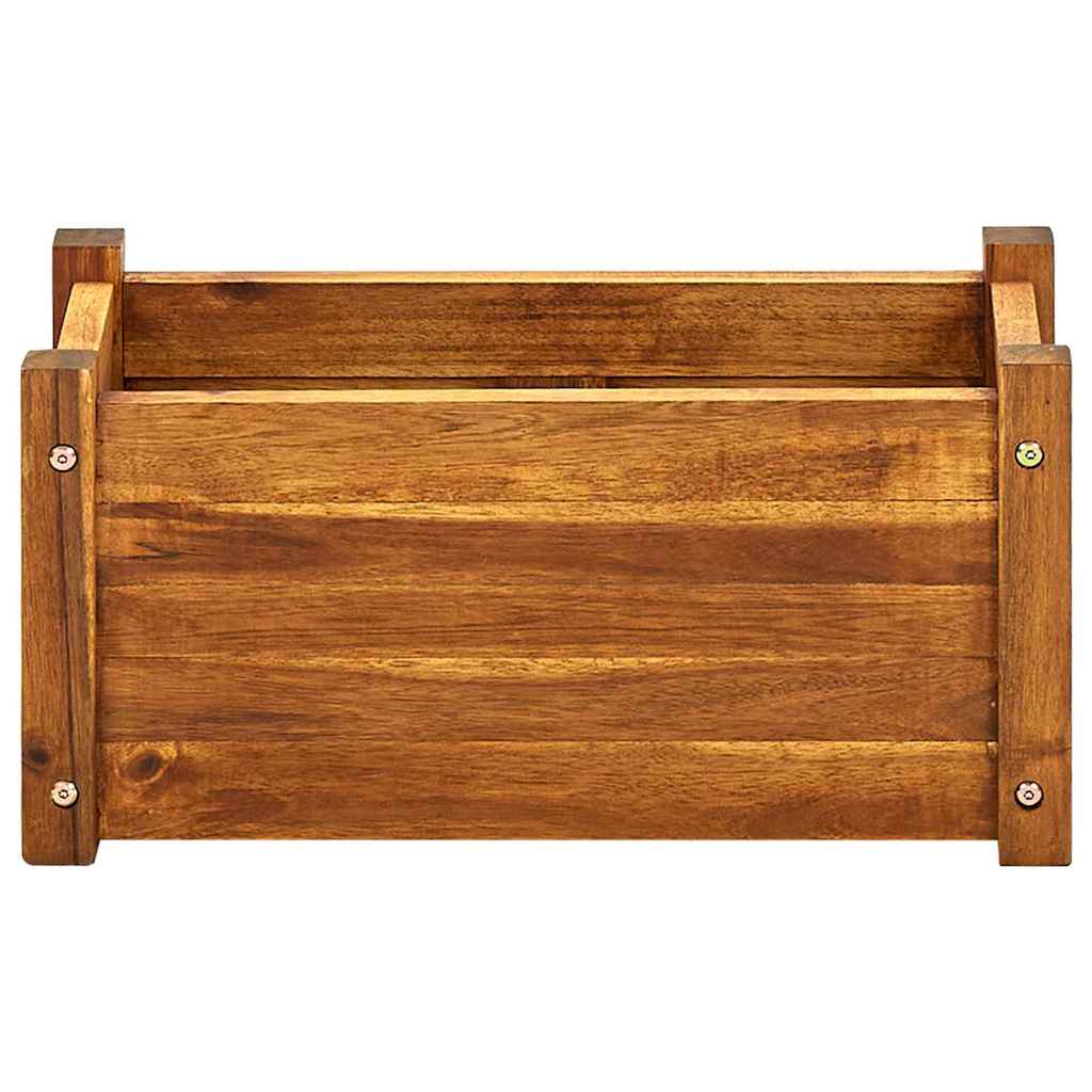 vidaXL Raised Bed | Brown | Acacia wood with oil finish | Compact | Durable 4