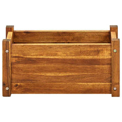 vidaXL Raised Bed | Brown | Acacia wood with oil finish | Compact | Durable 4