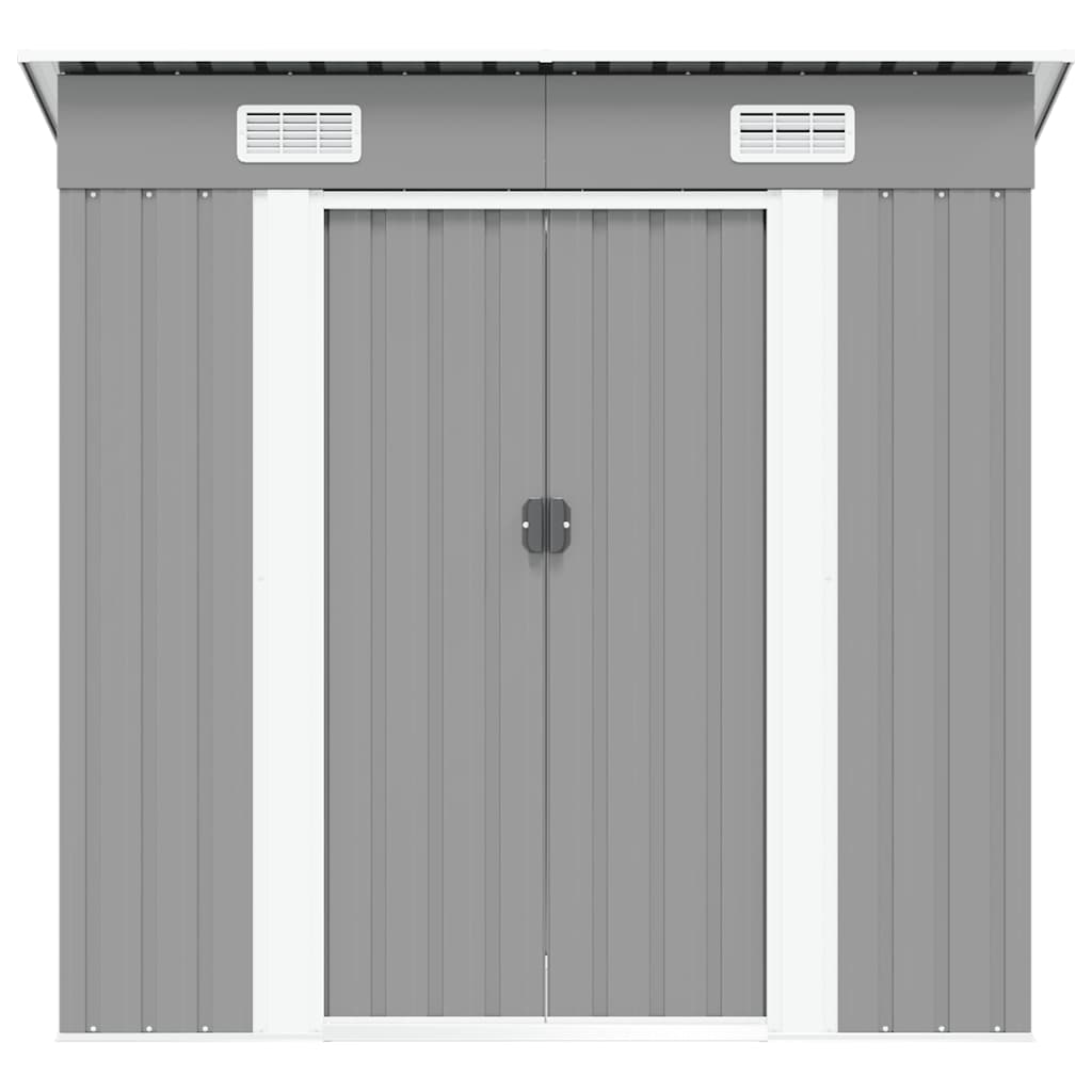 Garden Shed Metal Grey