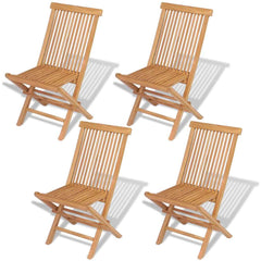 Folding Chairs Solid Teak Wood 4