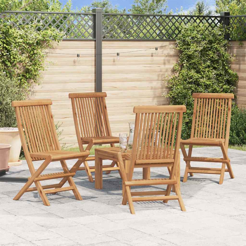Folding Chairs Solid Teak Wood 4