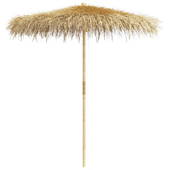 vidaXL Bamboo Garden Parasol with Banana Leaf Roof 210 cm 2