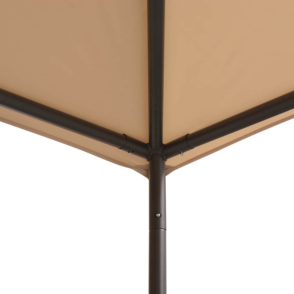 Gazebo Pavilion Tent Canopy Steel Beige