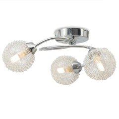vidaXL Ceiling Lamp | Chrome, Warm White | Glass, Metal | Medium | Modern 2