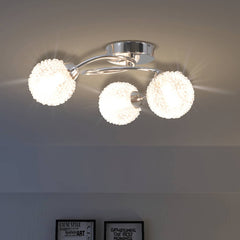 vidaXL Ceiling Lamp | Chrome, Warm White | Glass, Metal | Medium | Modern 1