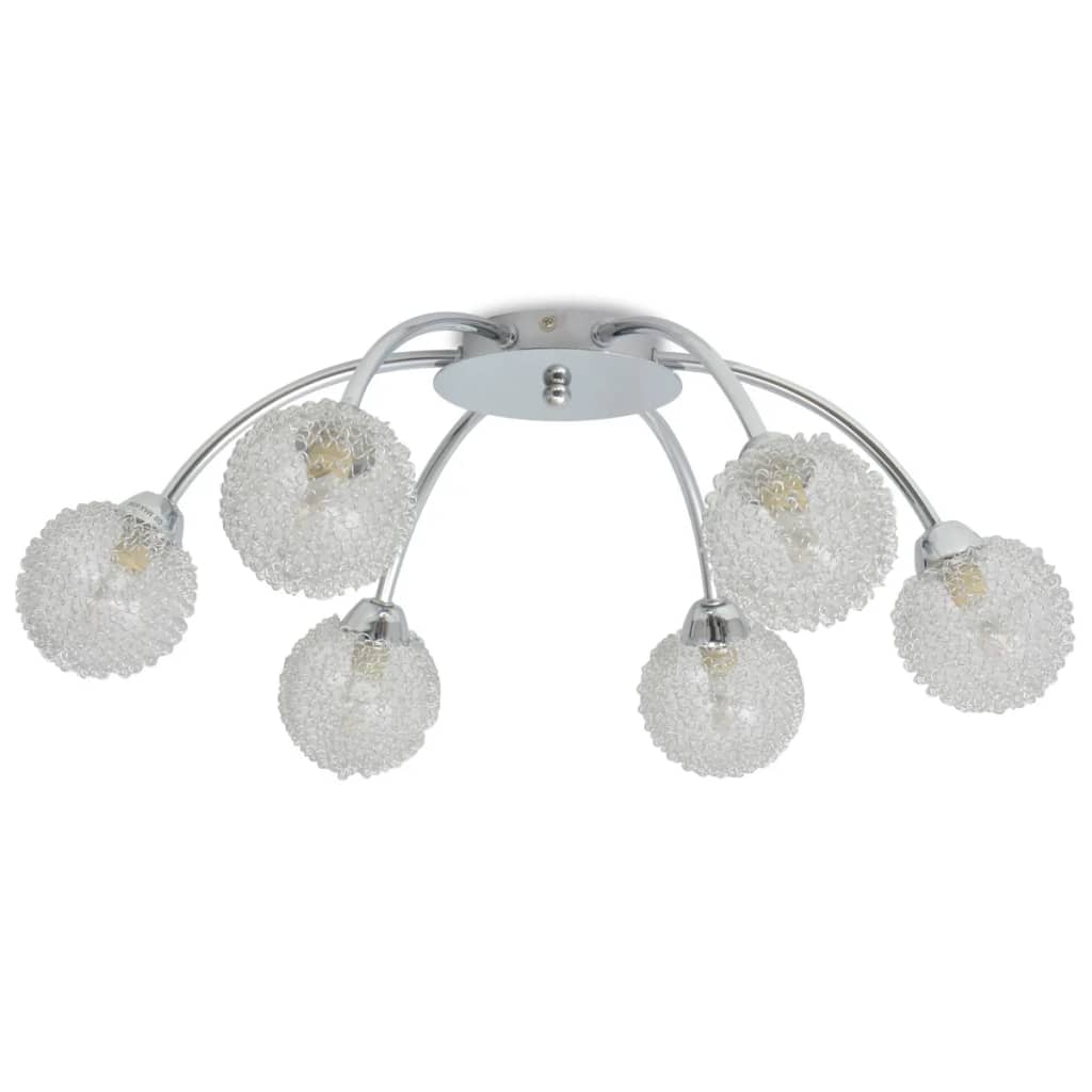 vidaXL Ceiling Lamp with 6 LED Bulbs G9 240 W 4