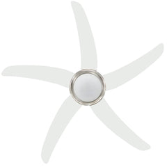 Ceiling Fan with Light and Remote Control Ø White 128 cm with 5 blades