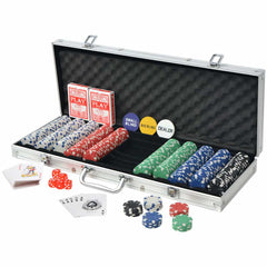 Poker Set with Chips Aluminium 500