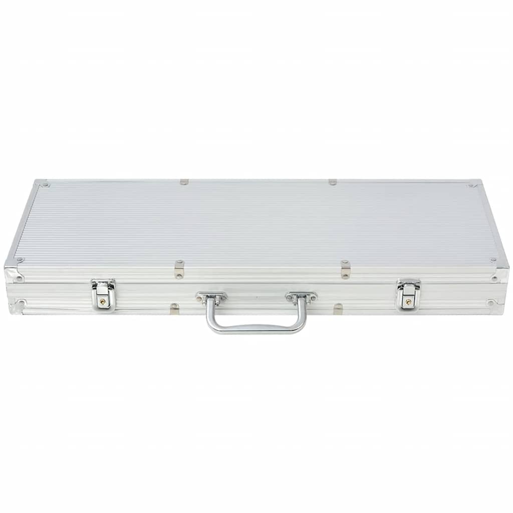 Poker Set with Chips Aluminium 500