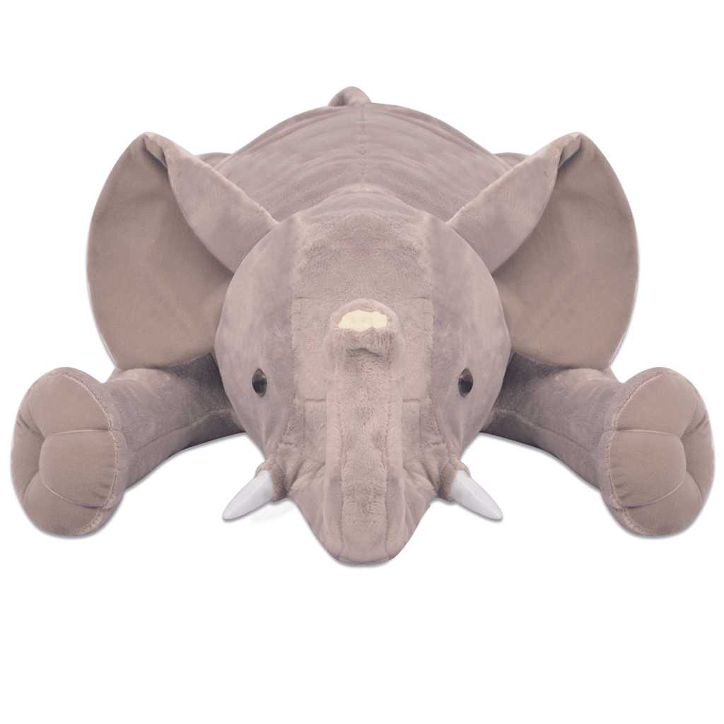 vidaXL Plush Cuddly Toy Elephant XXL 95 cm 3