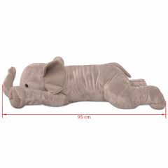 vidaXL Plush Cuddly Toy Elephant XXL 95 cm 4