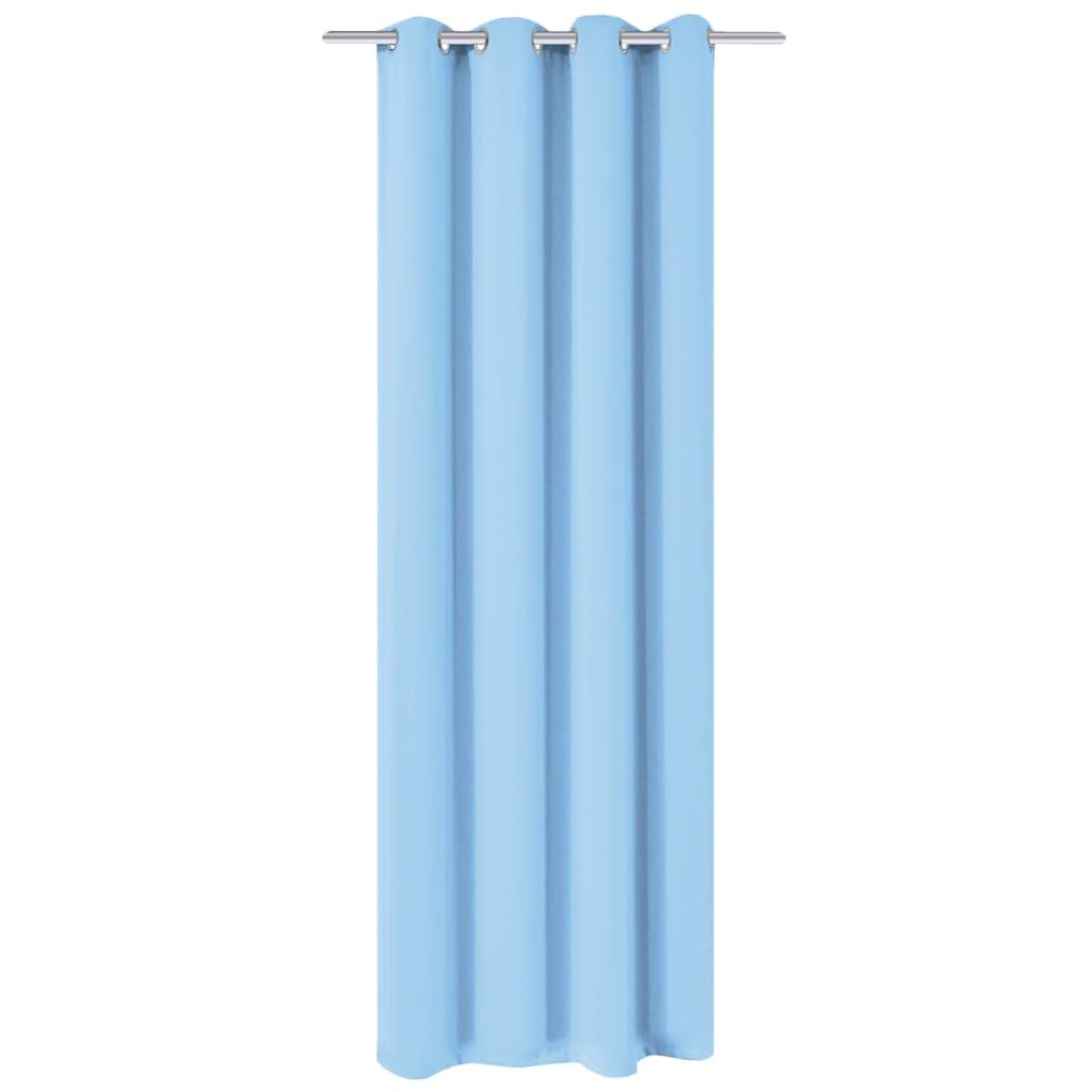 vidaXL Blackout Curtain with Metal Eyelets 270x245 cm Turquoise 1