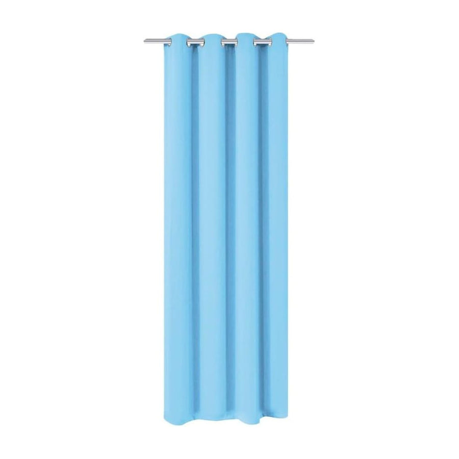 Blackout Curtain with Metal Eyelets Turquoise