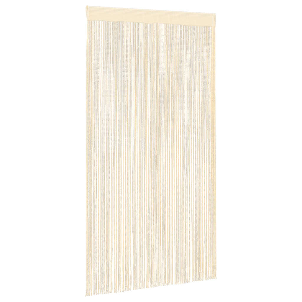 vidaXL String Curtains 2 pcs 140x250 cm Cream 3