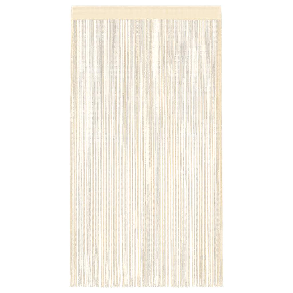 vidaXL String Curtains 2 pcs 140x250 cm Cream 4