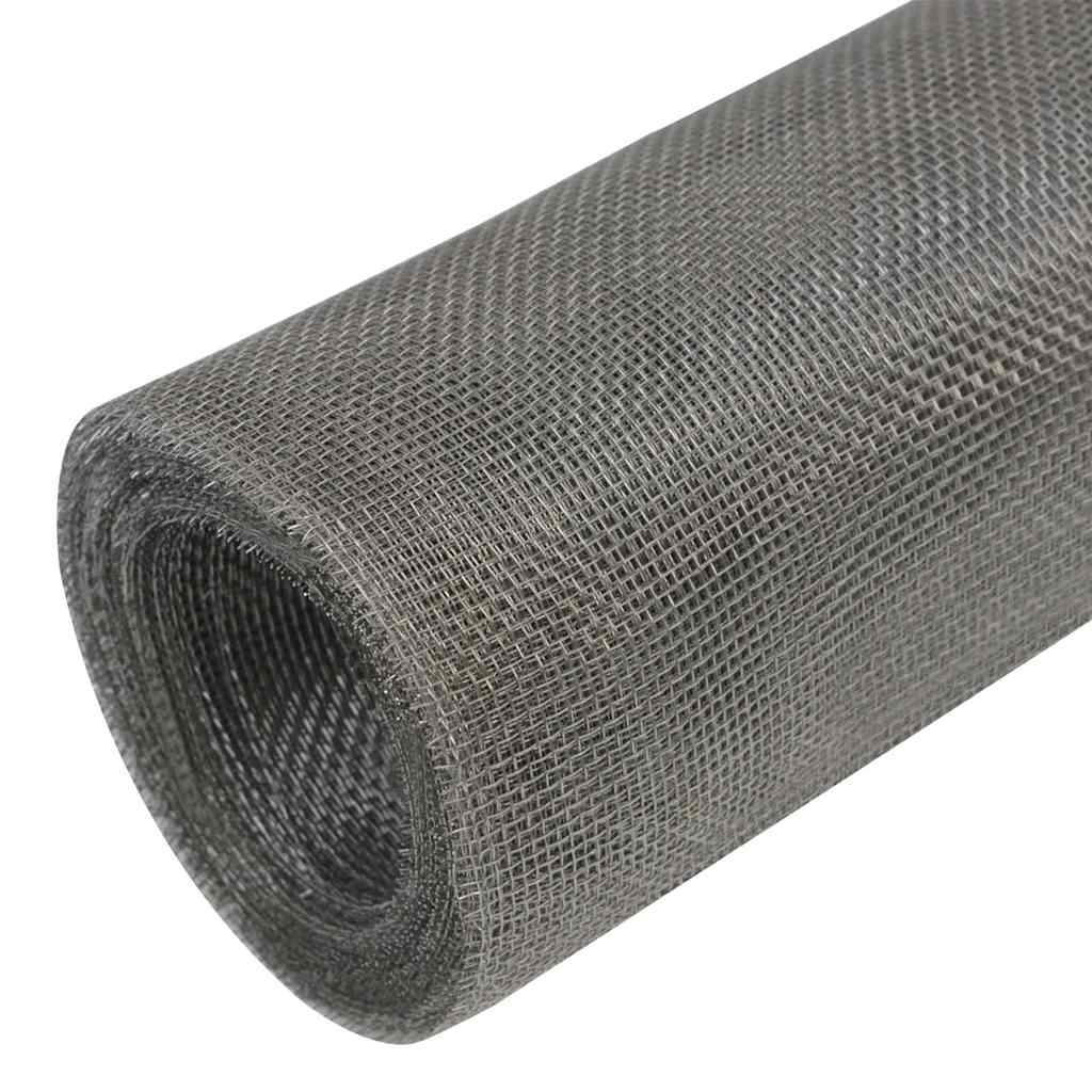 vidaXL Wire Fences 100 x 1000 cm Stainless Steel 304 Silver 3