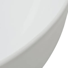 142345 vidaXL Basin Triangle Ceramic White 50,5x41x12 cm 4