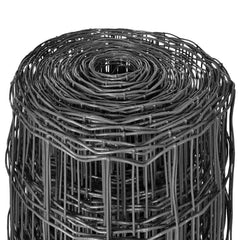 vidaXL Wire Fences PVC-coated iron Grey 3
