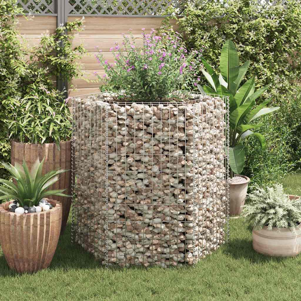 vidaXL Hexagonal Gabion Raised Bed