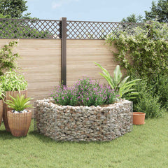 vidaXL Hexagonal Gabion Raised Bed 160x140x50 cm 1