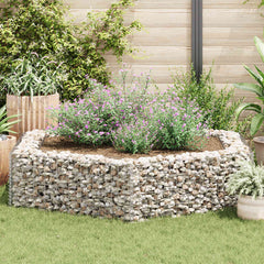 vidaXL Gabion Raised Bed | Silver | Galvanised Steel | 200x173x40 cm 1