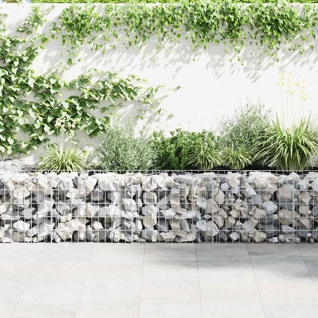 vidaXL Gabion Basket Galvanised Steel 300x30x50 cm 4