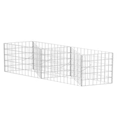 vidaXL Gabion Basket Galvanised Steel 120x30x50 cm 2