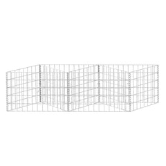 vidaXL Gabion Basket Galvanised Steel 120x30x50 cm 4