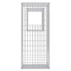 Gabion Basket Posts/Planters 2 pcs Steel 50 x 50 x 120 cm