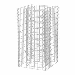 142557 vidaXL Gabion Raised Bed Steel 50x50x100 cm 2