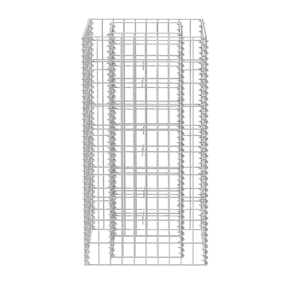 142557 vidaXL Gabion Raised Bed Steel 50x50x100 cm 4