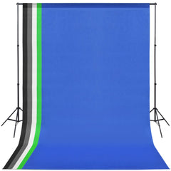 190205 vidaXL Photo Studio Kit with 5 Coloured Backdrops and Adjustable Frame 1