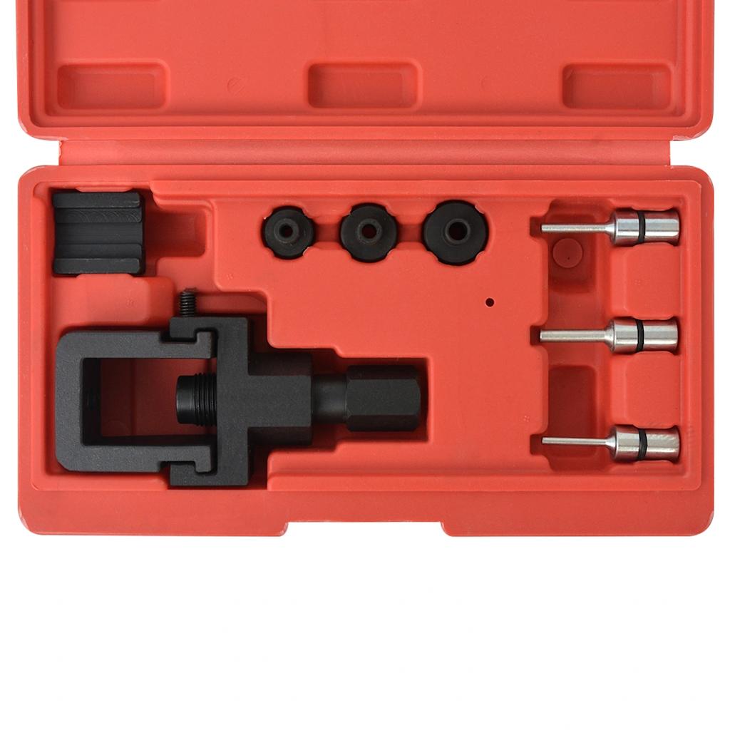 vidaXL Eight Piece Motorcycle Chain Breaker & Riveting Tool Set 3
