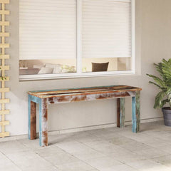 243454 vidaXL Bench Solid Reclaimed Wood 110x35x45 cm 1