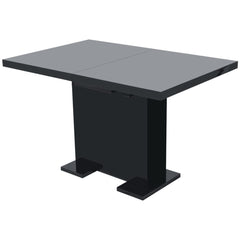vidaXL Extendable Dining Table High Gloss Black 4