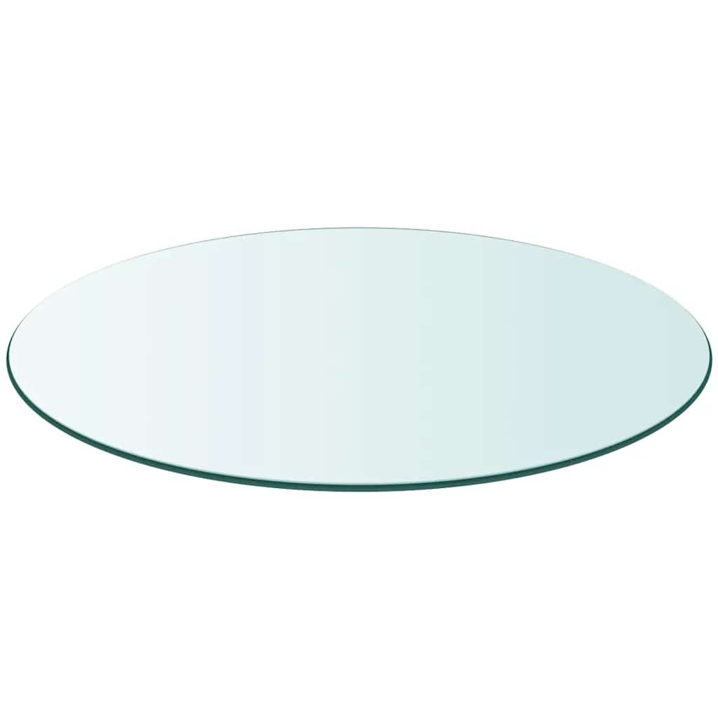 vidaXL Table Top | Transparent | Tempered Glass | 900mm diameter | Round 2