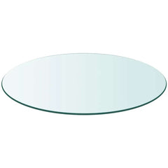 vidaXL Table Top | Transparent | Tempered Glass | 900mm diameter | Round 2