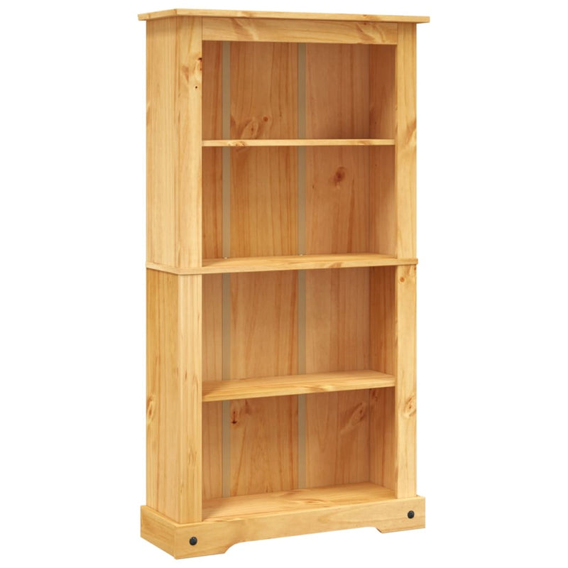 4-Tier Bookcase Mexican Pine Corona Range 81x29x150 cm