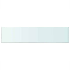 vidaXL Glass Panel | Clear | Tempered Glass | 110x25 cm | Glass Shelf 2